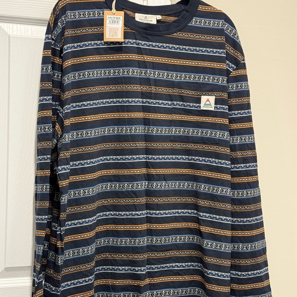 Passenger Crakle Stripe Long Sleeve Shirt — image 3 of 8